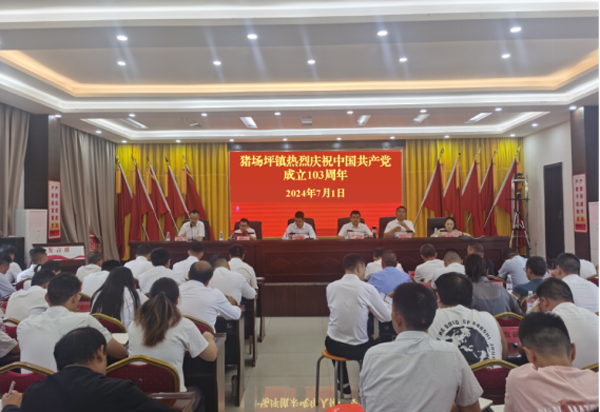 猪场坪镇开展“七个一”系列活动庆祝中国共产党成立103周年(图1)
